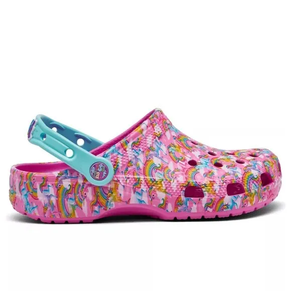 Crocs Lisa Frank Taffy Pink - Big Girls Size 5 Womens 6.5