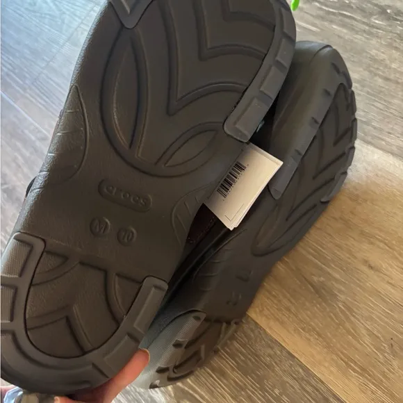 Crocs Mens Brown Sandals Sz 10 New