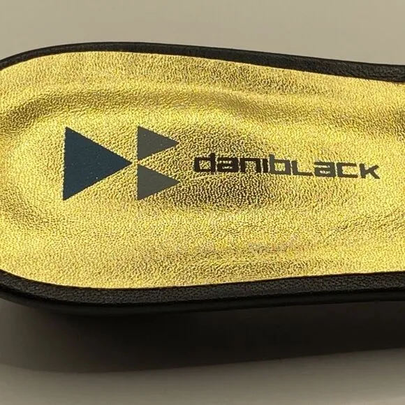 Daniblack Andie Slingback Black Sandals Size 8 New 0061