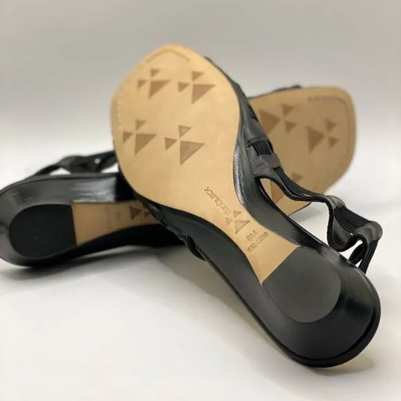 Daniblack Andie Slingback Black Sandals Size 8 New 0061