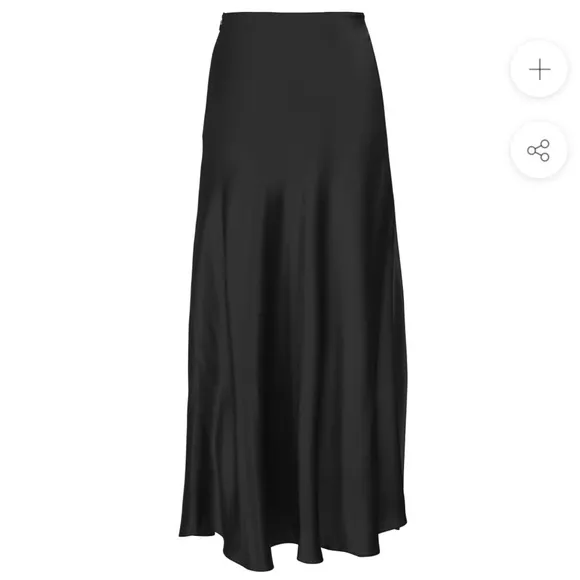 DANNIJO BLACK SKIRT WITH HIGH SLIT