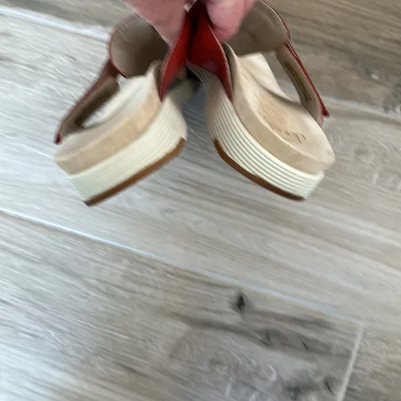 Dansko 40 (9 1/2 10) CeCe Burnished Calf Leather Sandals