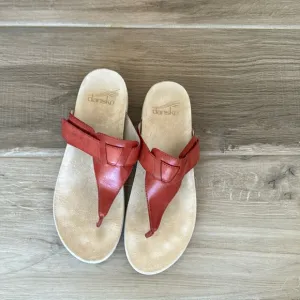 Dansko 40 (9 1/2 10) CeCe Burnished Calf Leather Sandals