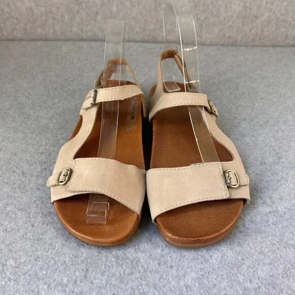 Dansko Beige Cream Leather Jordyn Sandals Slingback Womens Size 38 US 7.5 - 8