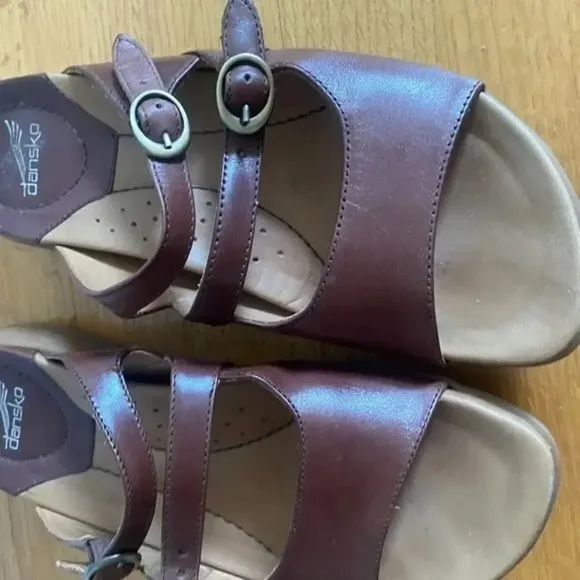 Dansko Brown Slip On Sandals