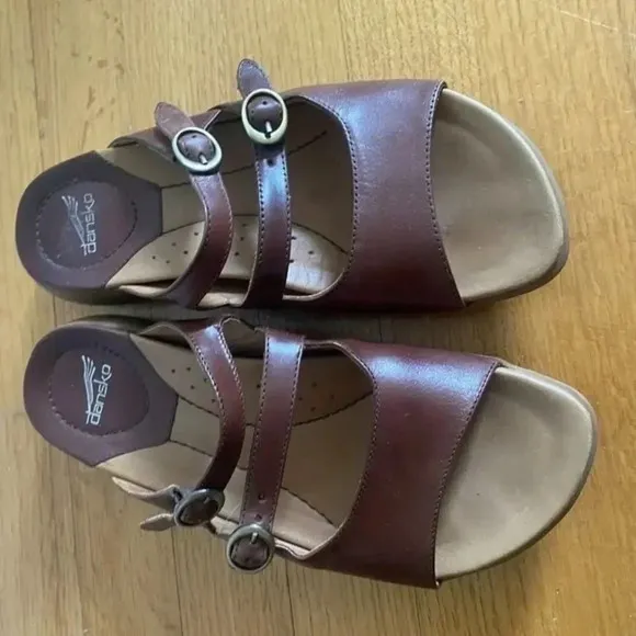 Dansko Brown Slip On Sandals
