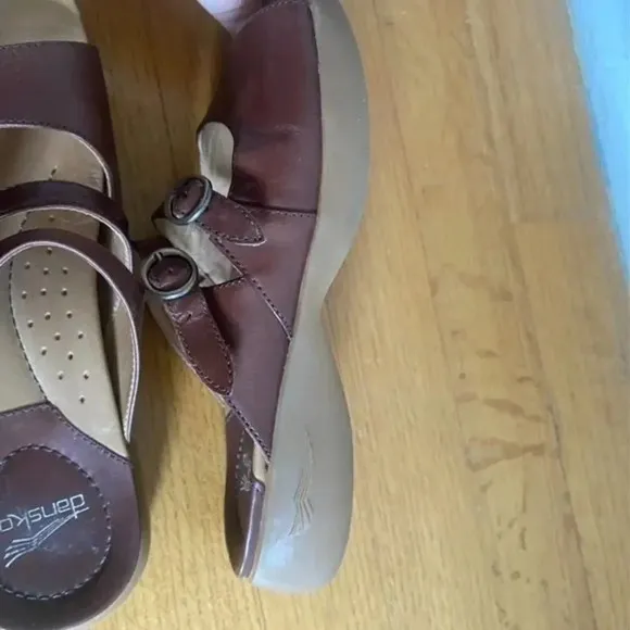 Dansko Brown Slip On Sandals