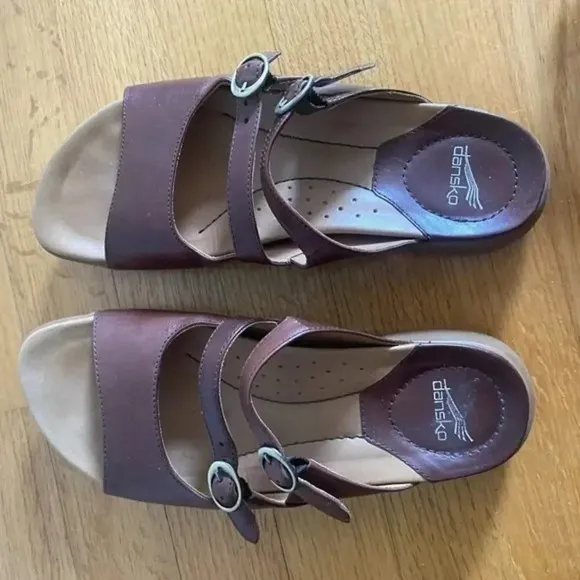 Dansko Brown Slip On Sandals