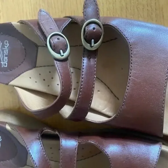 Dansko Brown Slip On Sandals