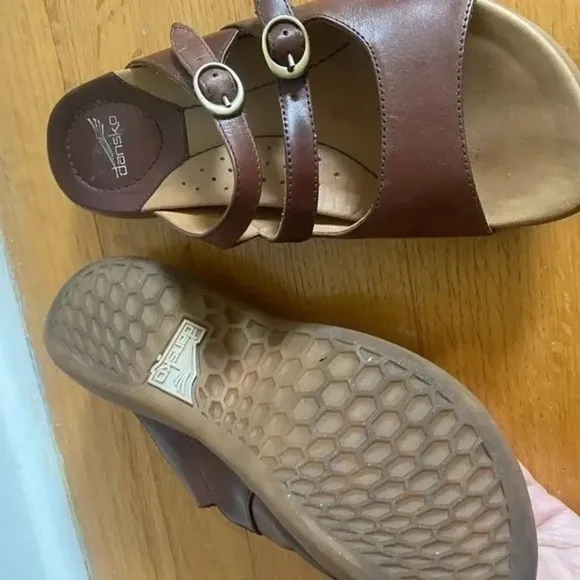Dansko Brown Slip On Sandals