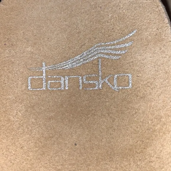 DANSKO colorful strappy slingback sandals, leather, purple pink yellow 37 EUC