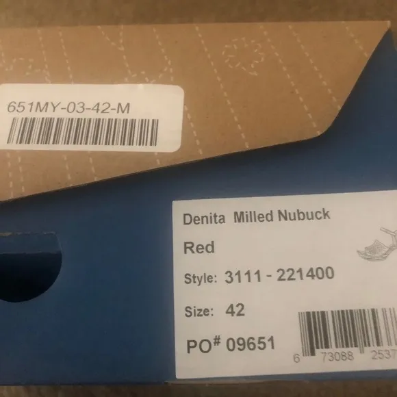 Dansko Denita Sandals Red Nubuck