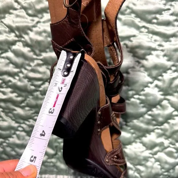 Dansko Nina Slingback Block Heel Sandals Size 39 US8.5 -9 Leather upper lining