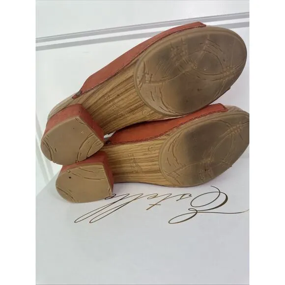 Dansko Sandals Maci Coral Nubuck Leather Slip On Shoes Women Size 41 IS 10.5