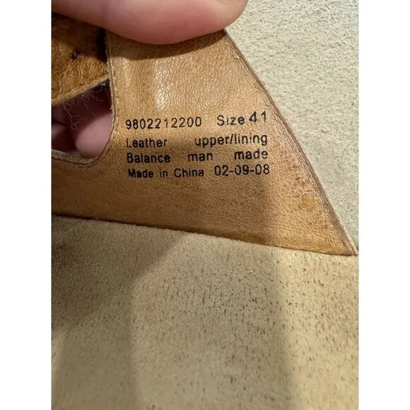 Dansko Sela Beige Classic Wedge Heel Slide Sandals 9802212200 Women‎ Sz 9.5 Boho