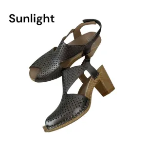 Dansko Teagan Womens Metallic Leather Perforated Open-Toe Sandals Size 37 US 7