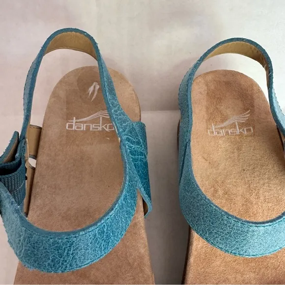 Dansko Tricia Lagoon Milled Burnished Sandals