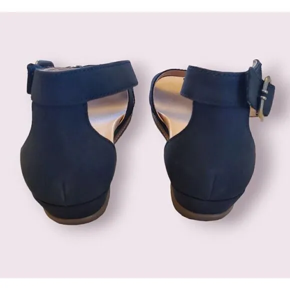 Dansko Astrid Milled strappy nubuck black wedge sandals EU 39 | US 8.5 | EUC