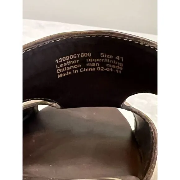 Dansko Ripley Leather Studded Wooden Heel Platform Sandals 41