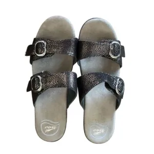 DANSKO Sophie Leather Sandals Black/Bronze Size 40 US Size 9.5-10