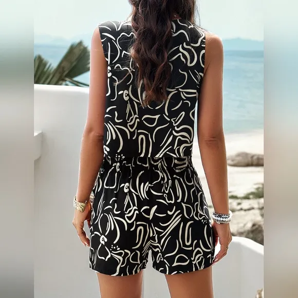 Delilah Tank and Shorts Set - Black