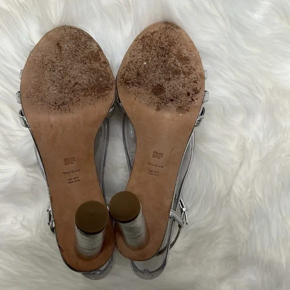 Diane Von Furstenberg Silver Sandals