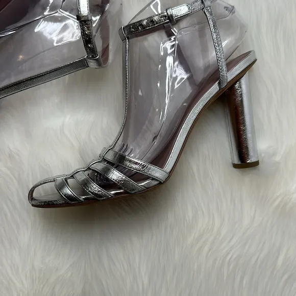 Diane Von Furstenberg Silver Sandals
