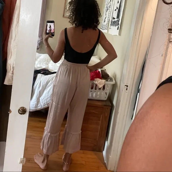 Discontinued Set: MYRAH penaloza Donna tube top and pants silk satin