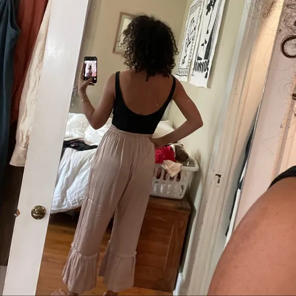 Discontinued Set: MYRAH penaloza Donna tube top and pants silk satin