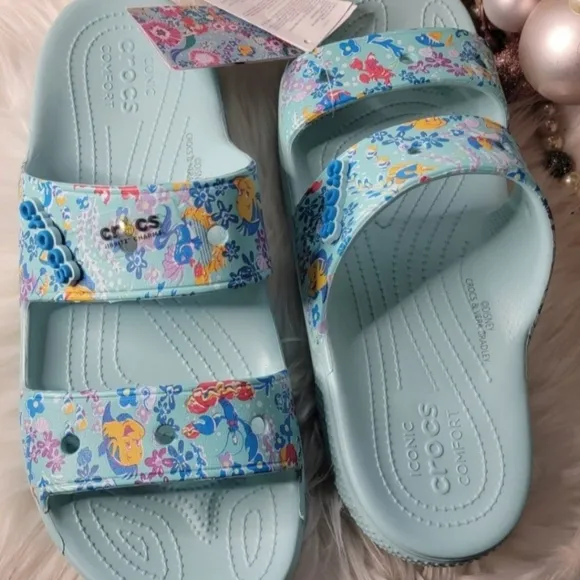 Disney Crocs Classic Ariel Sandals brand new
