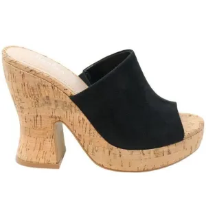 DITZY CHARLES BY CHARLES DAVID Microsuede Wedge Sandals Size 8.5 New in box