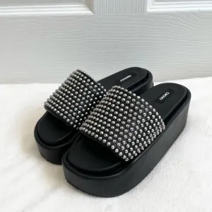 DKNY Studded Platform Sandals Y2K
