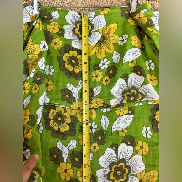 Dodo BAR OR MOSA FLORAL-PRINT TIE-FRONT COTTON-VOILE MINI SKIRT IN‎ GREEN SZ S