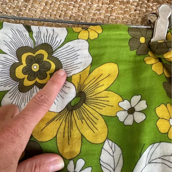 Dodo BAR OR MOSA FLORAL-PRINT TIE-FRONT COTTON-VOILE MINI SKIRT IN‎ GREEN SZ S