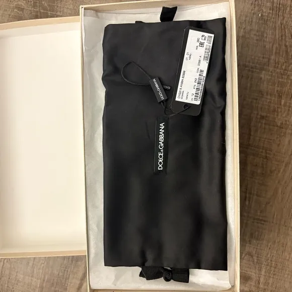 Dolce &amp; Gabbana Black Slide Sandals
