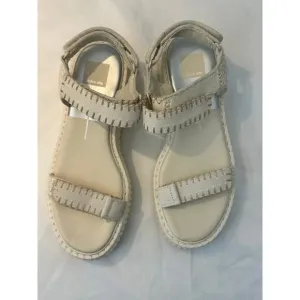 Dolce Vita Debra Suede Platform Banded Sandals Size 9 Ivory.  NWT