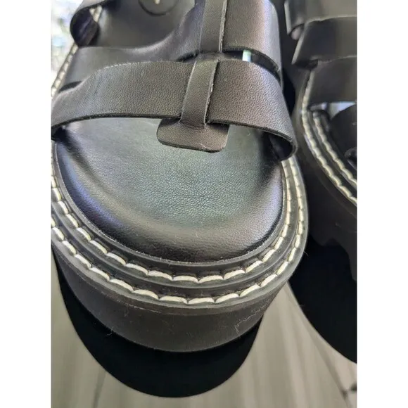 Dolce Vita Gladiator Sandals Women's Sz 8.5 Galore Black Leather Goth Core 80s
