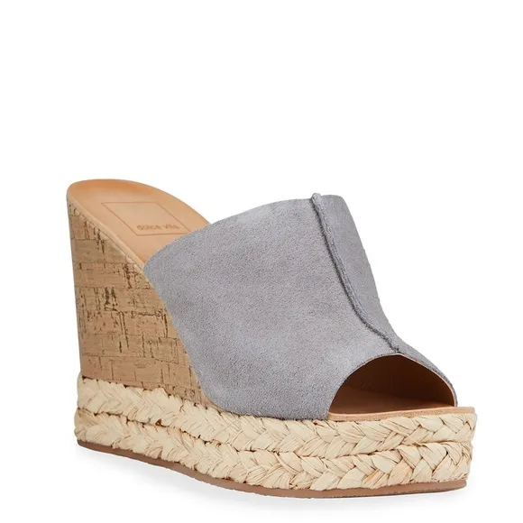 🆕{Dolce Vita} Lani Grey Suede Mule Sandals