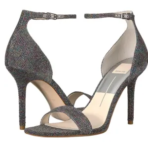 DOLCE VITA Metallic Glitter Ankle Strap Sandals