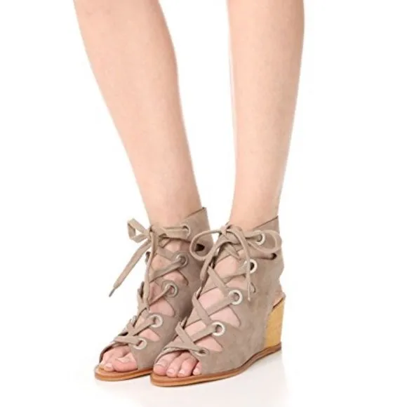 Dolce Vita wooden block wedge heel