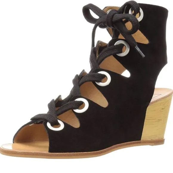 Dolce Vita wooden block wedge heel