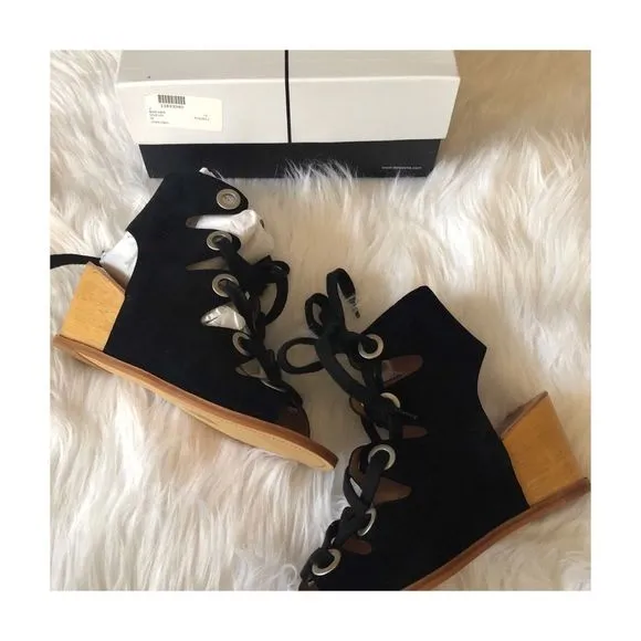 Dolce Vita wooden block wedge heel