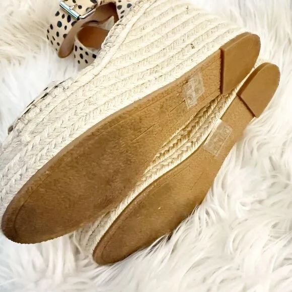 Dolce Vita DV | Shayla Cheetah Espadrille Platform Wedge Sandals | Size 7.5