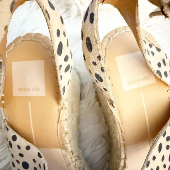 Dolce Vita DV | Shayla Cheetah Espadrille Platform Wedge Sandals | Size 7.5