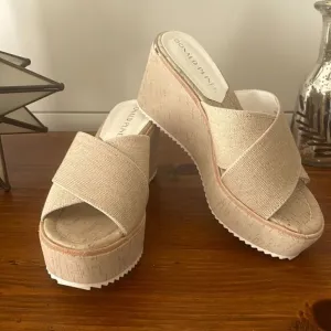 Donald J Pliner Ideal Canvas Wedge Sandals