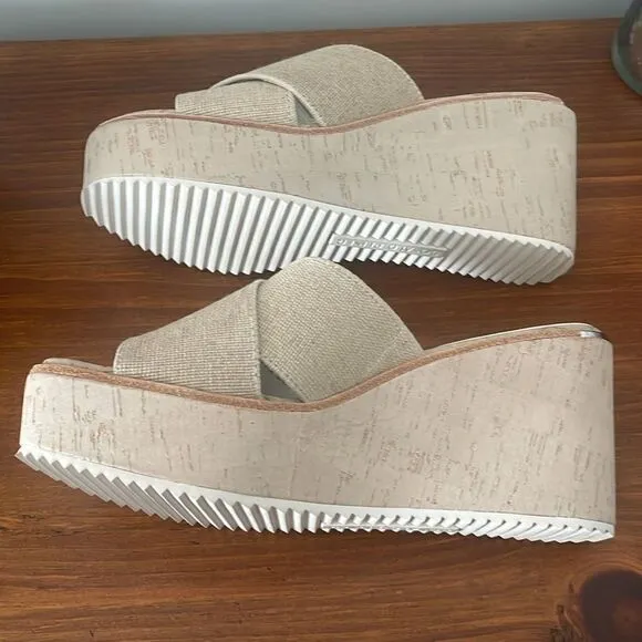 Donald J Pliner Ideal Canvas Wedge Sandals