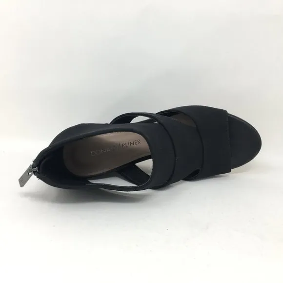 Donald J Pliner Jenkin Crepe Elastic Wedge Sandals
