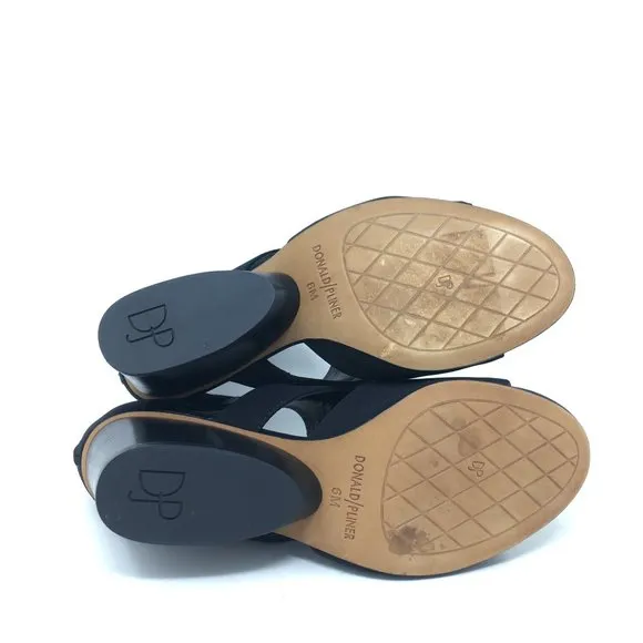 Donald J Pliner Jenkin Crepe Elastic Wedge Sandals