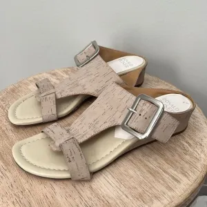 Donald Pliner Vine Wedge Sandals in Tan Sz 7 NWOB
