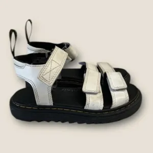 Dr Air Wair Doc Martens Leather Sandal Kids US 1 Klaire White Bouncing Sole